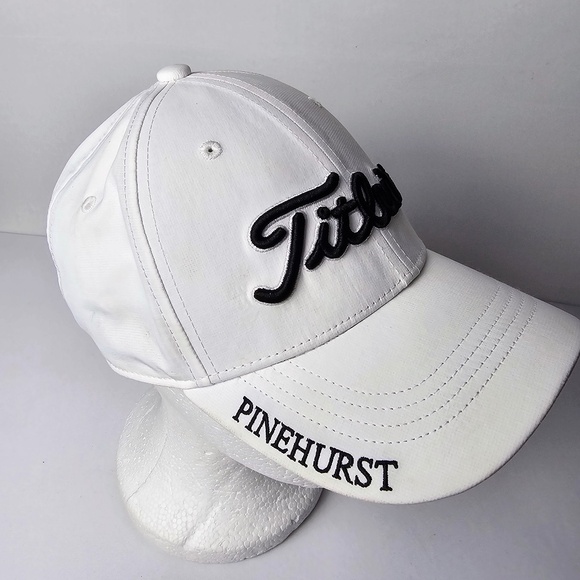 Titleist Other - TITLEIST - Pinehurst Golf Resort Strap Back Hat White W/ Black Embroidery -Youth